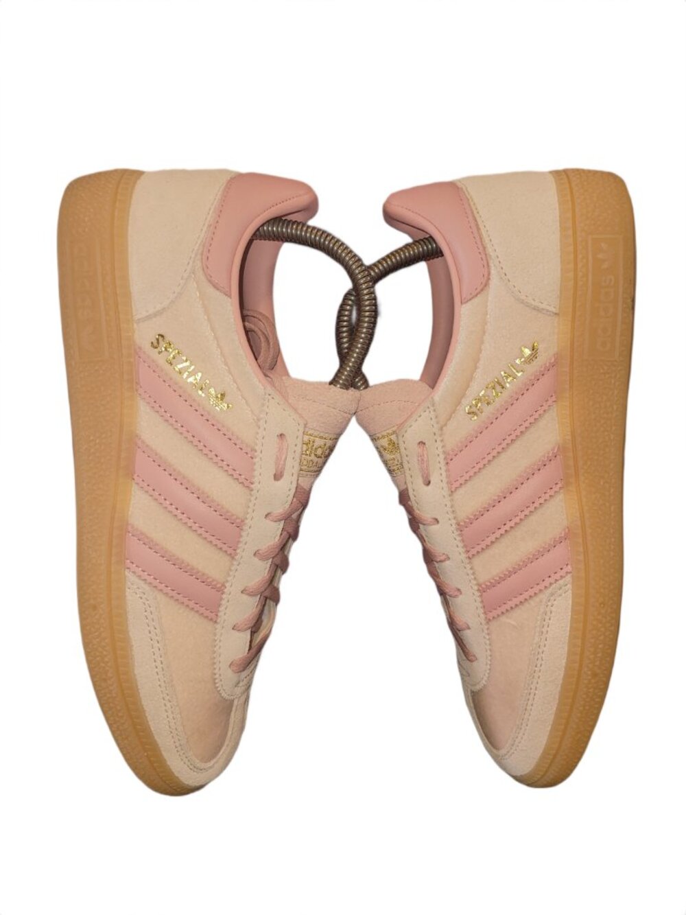 Adidas Handball Spezial Wonder Quartz Pink Tan Gum Sneakers ♀️ Women's Size 8.5 - Picture 3 of 16